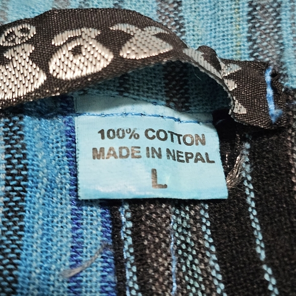 Jayli Boho Colorful Patchwork Overalls Jumpsuit Wide Leg Lightweight Large - Picture 9 of 16